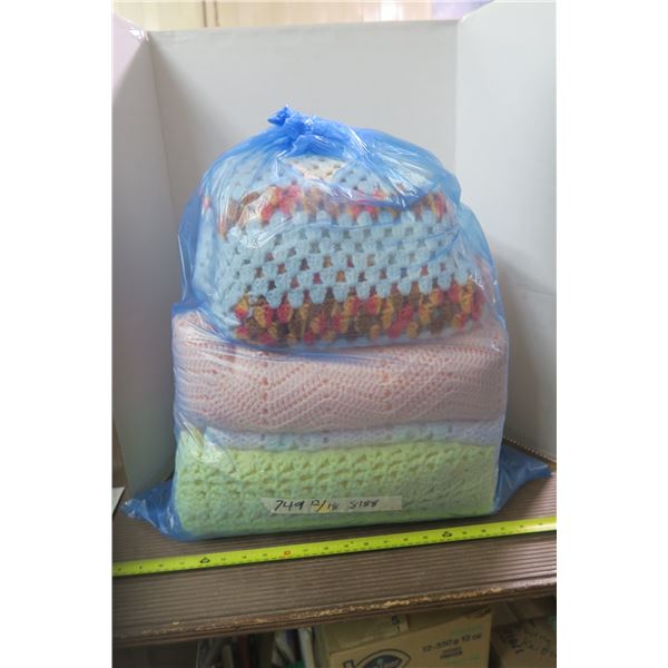 Bag of Hand Made Blankets