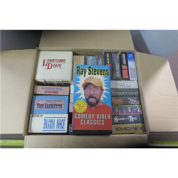 Box of VHS Movies