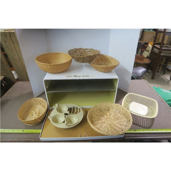 Metal Cabinet and Baskets