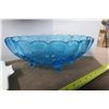 Image 4 : Ceramic Tray and Blue Glass Bowl