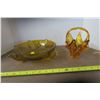 Image 1 : 2 Glass Decorative Bowls