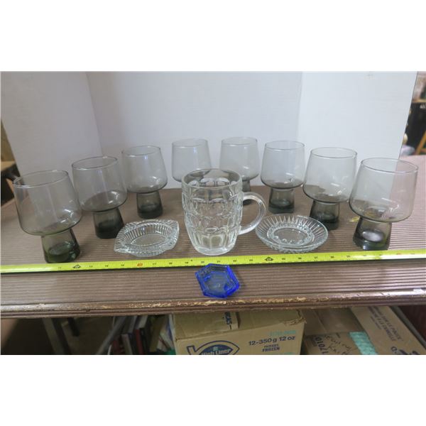 Glasses and Ashtrays
