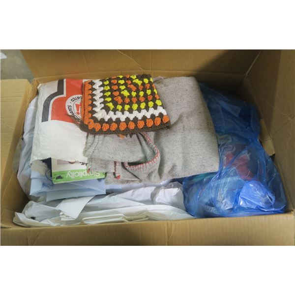 Large Box of Sewing Supplies