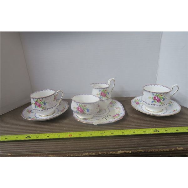 Royal Albert China Petite Point Tea Set