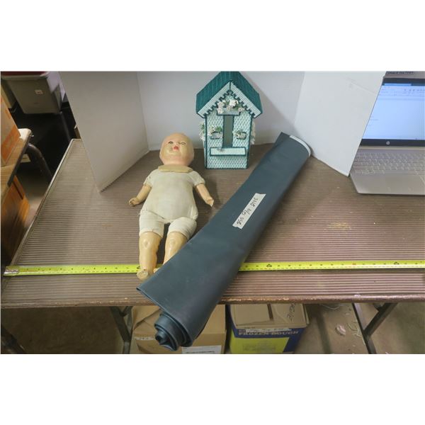 Baby Doll, Bird House Decoration and Roll of Vinyl