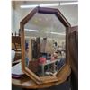 Image 2 : 8 sided wood frame mirror 18" W X 26" H