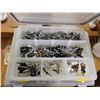 Image 2 : Large lot of assorted nails & screws in clear plastic organizers