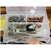 Image 3 : Large lot of assorted nails & screws in clear plastic organizers