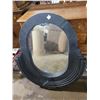 Image 1 : XL oval mirror wood frame 41" tall 36" wide