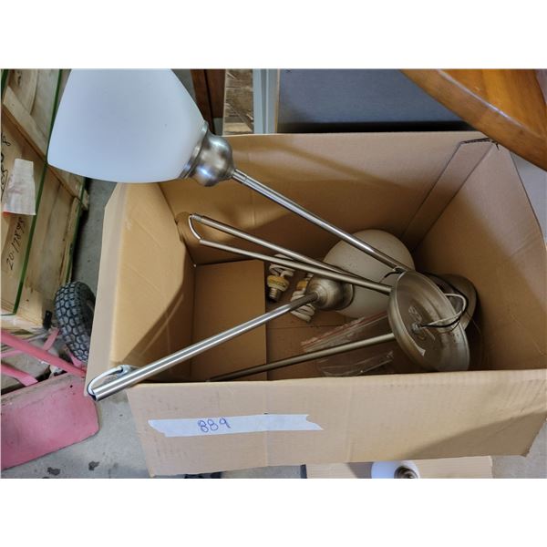 3 ceiling lights 45" long (one assembled in photo)