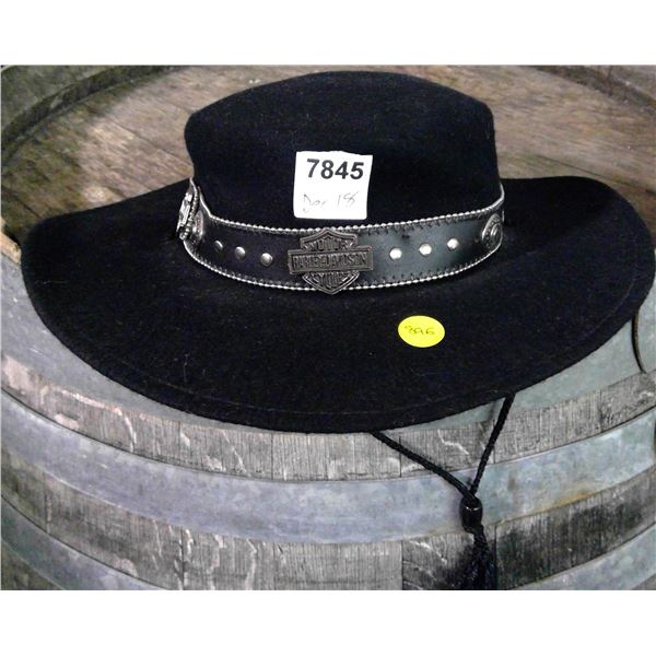 Harley Davidson Woman's Hat - Black, Size 7.5-8