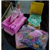 Image 1 : Barbie w/ Assorted Clothes + Bath, Sesame Street Learning Center Cards