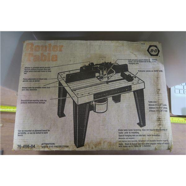 NIB Black and Decker Router Table