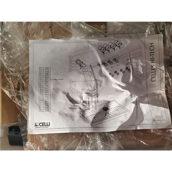 CELLI 5 TAP BAR DISPENSER - APPEARS TO BE BRAND NEW IN BOX