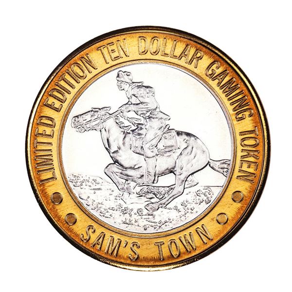 .999 Silver Sam's Town Las Vegas $10 Limited Edition Casino Gaming Token