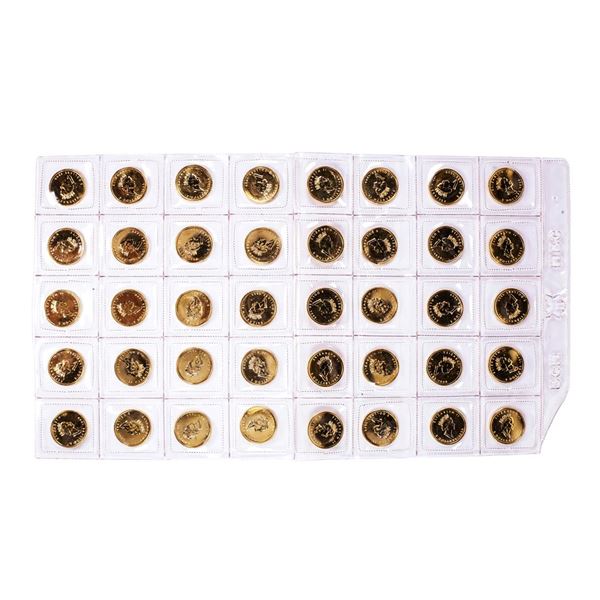 Lot of (40) Sealed 1999 Canadian $5 Maple Leaf Gold Coins