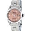 Image 2 : Rolex Ladies Stainless Steel Salmon Dial Datejust Wristwatch Oyster Perpetual