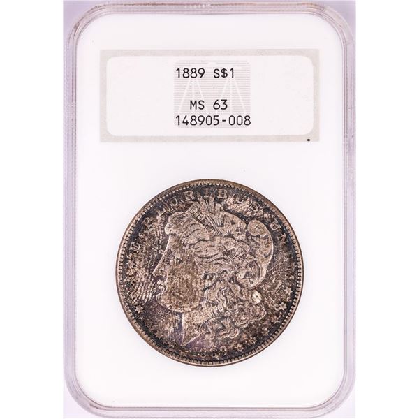 1889 $1 Morgan Silver Dollar Coin NGC MS63