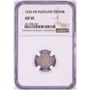 Image 1 : 1546 KB Hungary Denar 'Madonna and Child' Coin NGC AU55