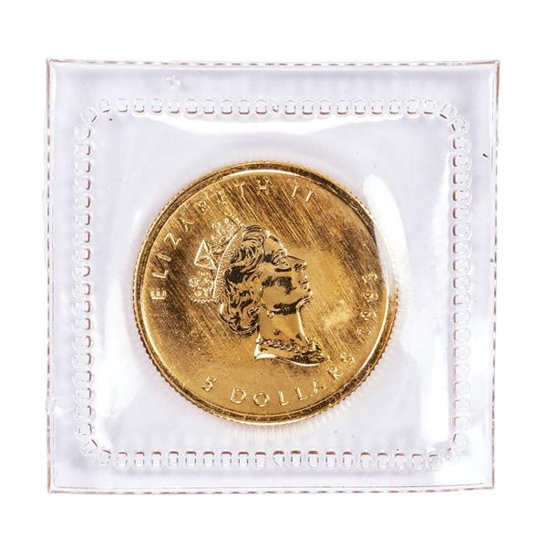 Sealed 1993 Canadian $5 Maple Leaf Gold Coin