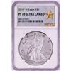 Image 1 : 2019-W $1 Proof American Silver Eagle Coin NGC PF70 Ultra Cameo