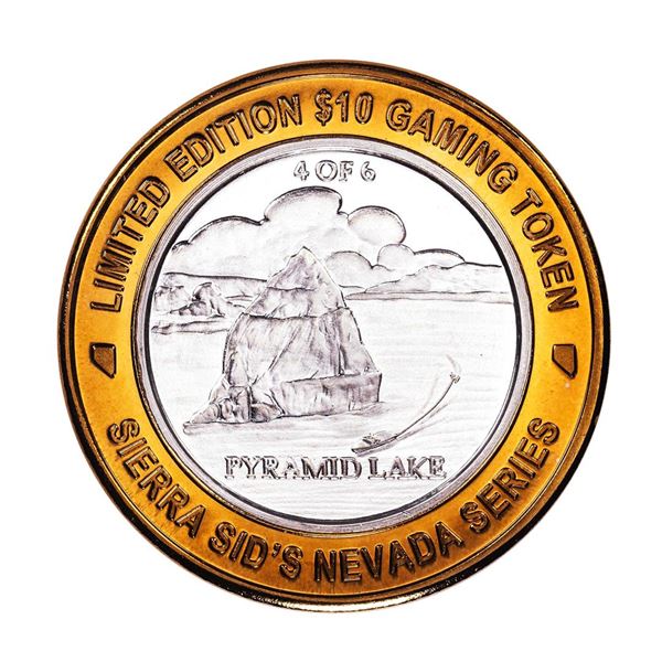 .999 Silver Sierra Sid's Sparks, Nevada $10 Limited Edition Casino Gaming Token