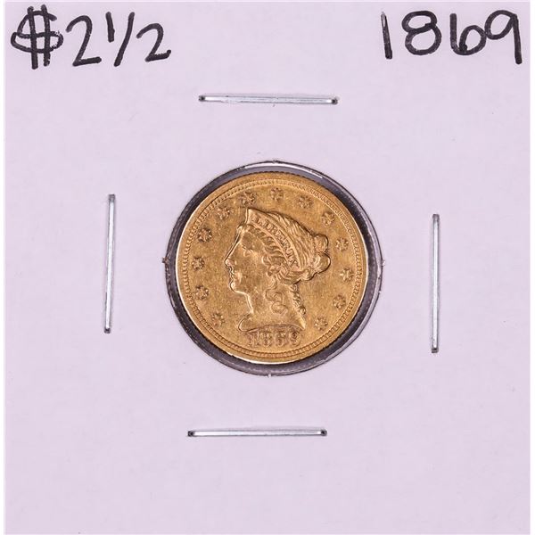 1869 $2 1/2 Liberty Head Quarter Eagle Coin