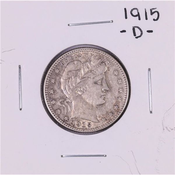 1915-D Barber Quarter Coin