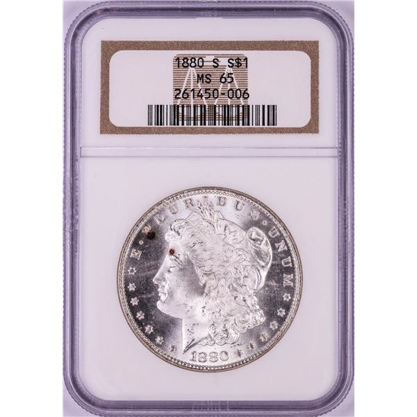 1880-S $1 Morgan Silver Dollar Coin NGC MS65
