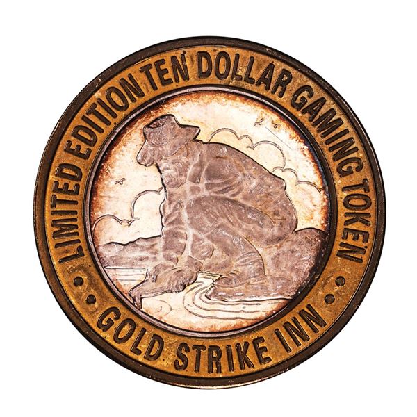 .999 Silver Gold Strike Hotel & Casino Jean, NV $10 Limited Edition Gaming Token