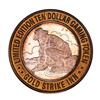 Image 1 : .999 Silver Gold Strike Hotel & Casino Jean, NV $10 Limited Edition Gaming Token
