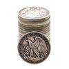 Image 2 : Roll of (20) Assorted Date Walking Liberty Half Dollar Coins Circulated