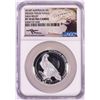 Image 1 : 2016P High Relief $1 Australian Eagle Silver Coin NGC PF70 Ultra Cameo Mercanti Signed