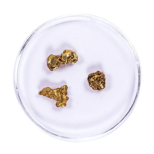 Lot of Gold Nuggets 2.57 Grams Total Weight