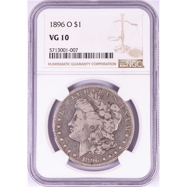 1896-O $1 Morgan Silver Dollar Coin NGC VG10