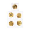Image 2 : Lot of (5) Sealed 1986 Canadian $5 Maple Leaf Gold Coins