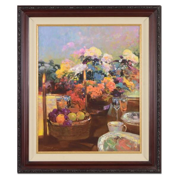 Ming Feng "Candlelight Dinner" Limited Edition Giclee On Canvas