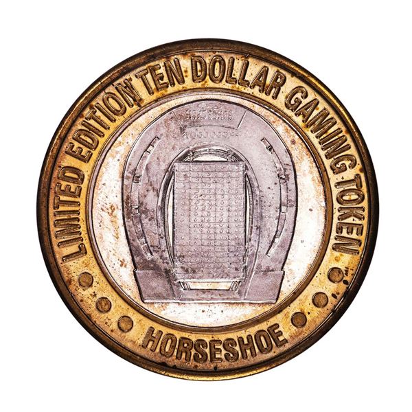 .999 Silver Horseshoe Las Vegas, Nevada $10 Casino Limited Edition Gaming Token