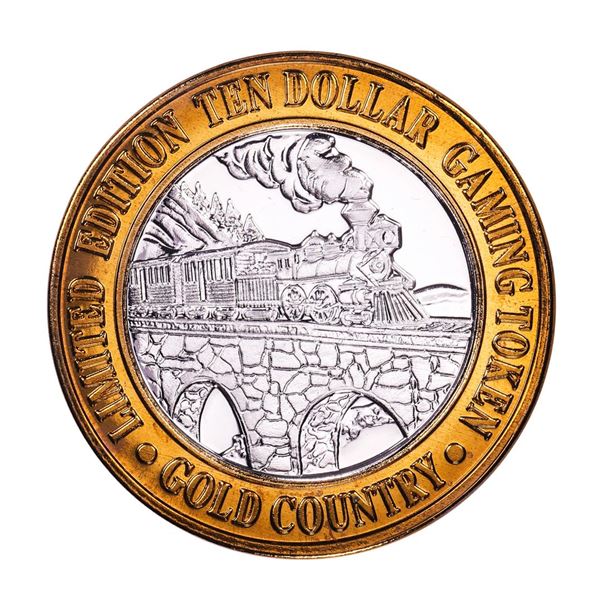 .999 Silver Gold Country Motor Inn Elko, NV $10 Limited Edition Casino Gaming Token