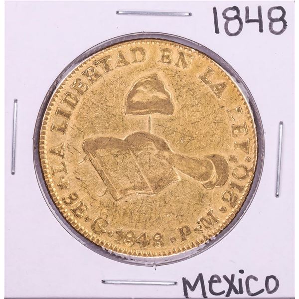 1848GoPM Mexico 8 Escudos Gold Coin
