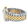 Image 9 : Rolex Mens Two Tone Green String Diamond Datejust Wristwatch