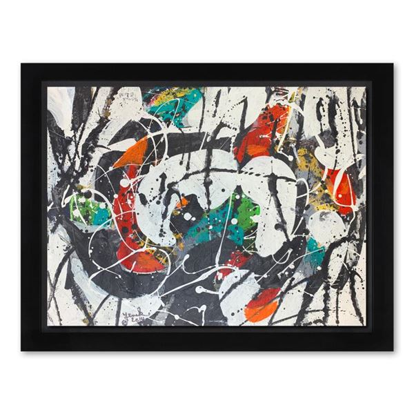 Jenik Cook Framed Original Acrylic Painting Hand Signed Letter Of Authenticity