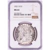 Image 1 : 1921-D $1 Morgan Silver Dollar Coin NGC MS63