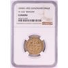 Image 1 : AH451-492 Ghaznavid Dinar A-1637 Ibrahim Gold Coin NGC Genuine