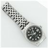 Image 5 : Rolex Men's Stainless Black Diamond Datejust Wristwatch Oyster Perpetual