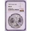 Image 1 : 1997 $1 American Silver Eagle Coin NGC MS69