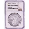 Image 1 : 2018-W $1 Proof American Silver Eagle Coin NGC PF70 Ultra Cameo