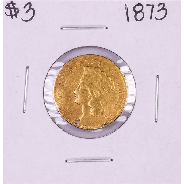1878 $3 Indian Princess Head Gold Coin