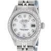 Rolex Ladies Stainless Steel Diamond Oyster Perpetual Datejust Wristwatch