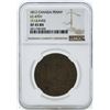 Image 1 : 1812 Canada Penny LC-47D1 12 Leaves Coin NGC XF45BN